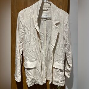 White Linen Blazer